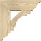 Ekena Millwork Merced Traditional Rough Sawn Bracket w/ Offset Brace, Douglas Fir, 6"W x 16"D x 16"H BKT0604X16X16MRC01RDF - alternate 2